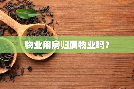 物业用房归属物业吗？