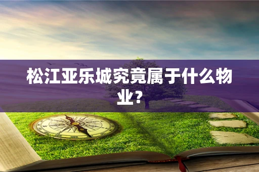 松江亚乐城究竟属于什么物业？