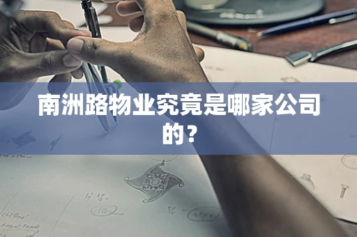 南洲路物业究竟是哪家公司的？