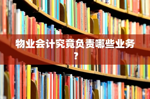 物业会计究竟负责哪些业务？