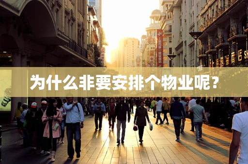为什么非要安排个物业呢？