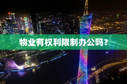 物业有权利限制办公吗？