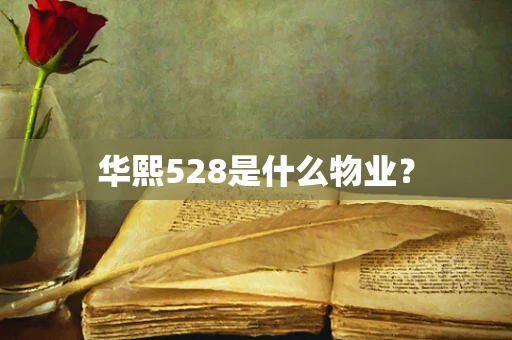 华熙528是什么物业？