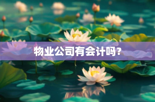 物业公司有会计吗？