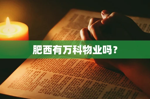 肥西有万科物业吗？