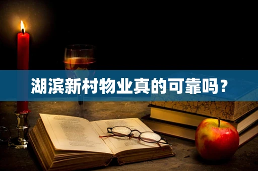 湖滨新村物业真的可靠吗？