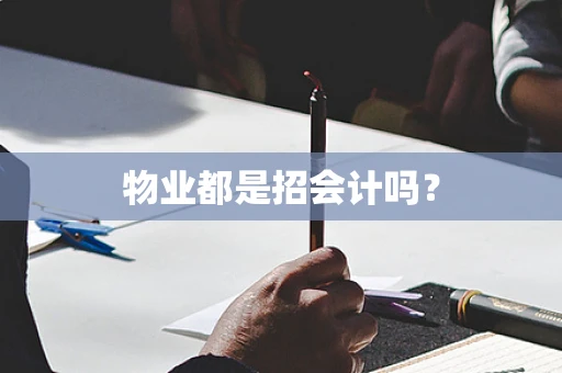 物业都是招会计吗？