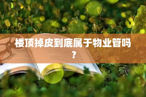 楼顶掉皮到底属于物业管吗？