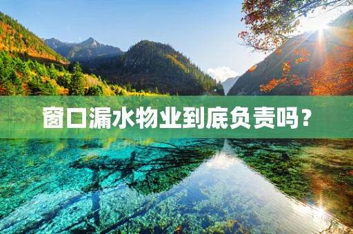 窗口漏水物业到底负责吗？