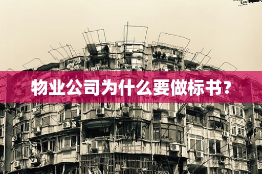 物业公司为什么要做标书？