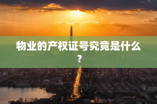 物业的产权证号究竟是什么？