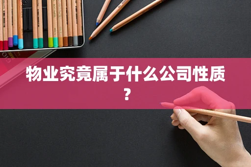 物业究竟属于什么公司性质？