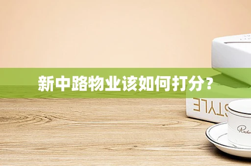 新中路物业该如何打分？