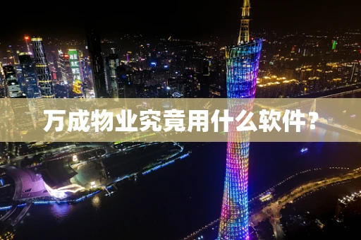 万成物业究竟用什么软件？