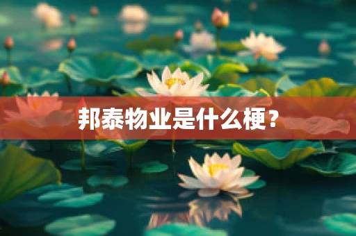 邦泰物业是什么梗？