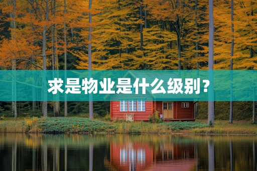 求是物业是什么级别？