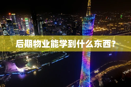 后期物业能学到什么东西？