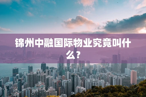 锦州中融国际物业究竟叫什么？