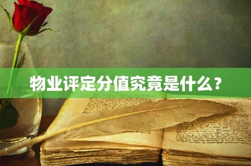 物业评定分值究竟是什么？