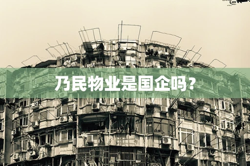 乃民物业是国企吗？