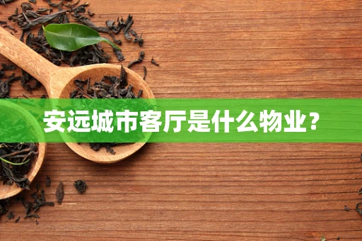 安远城市客厅是什么物业？