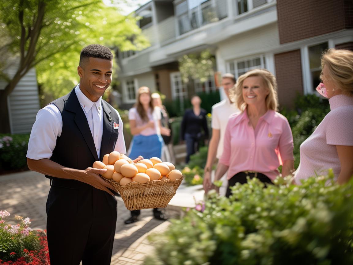 小区物业送鸡蛋，合理吗？
